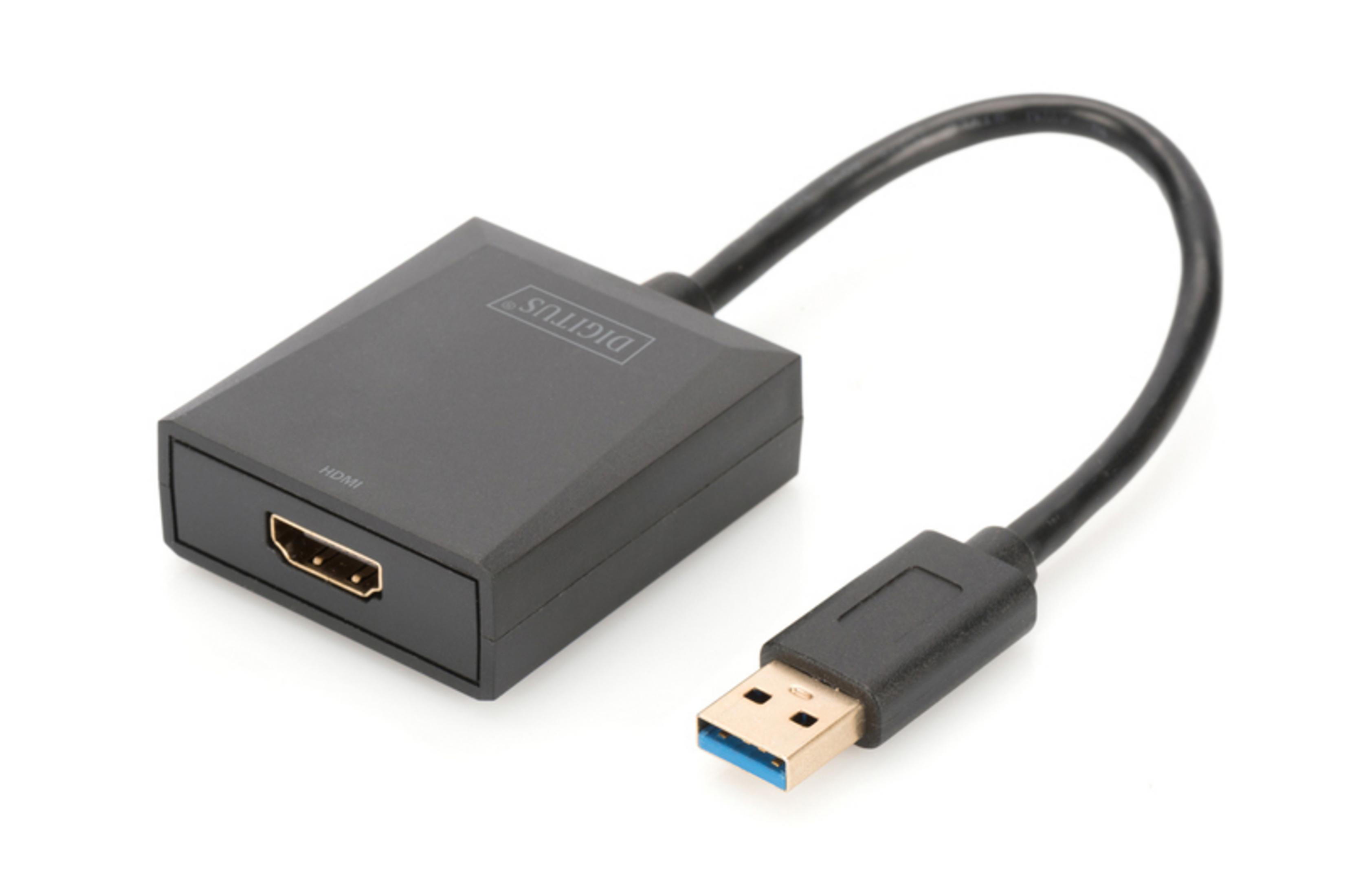 DIGITUS DA-70841 USB 3.0 to VGA Adaptör Siyah