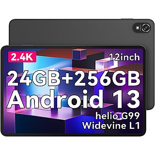 Tablet - BLACKVIEW Tab18 Tablet 12 Pulgadas , 2.4K Display, Helio G99 Octa Core Android 13 Tableta, 4G LTE/5G WiFi, Gris, 256 GB, 11,97 " Full-HD+, 12 GB RAM, MediaTek MT6789 Prozessor（Octa-Core Prozessor）, Android