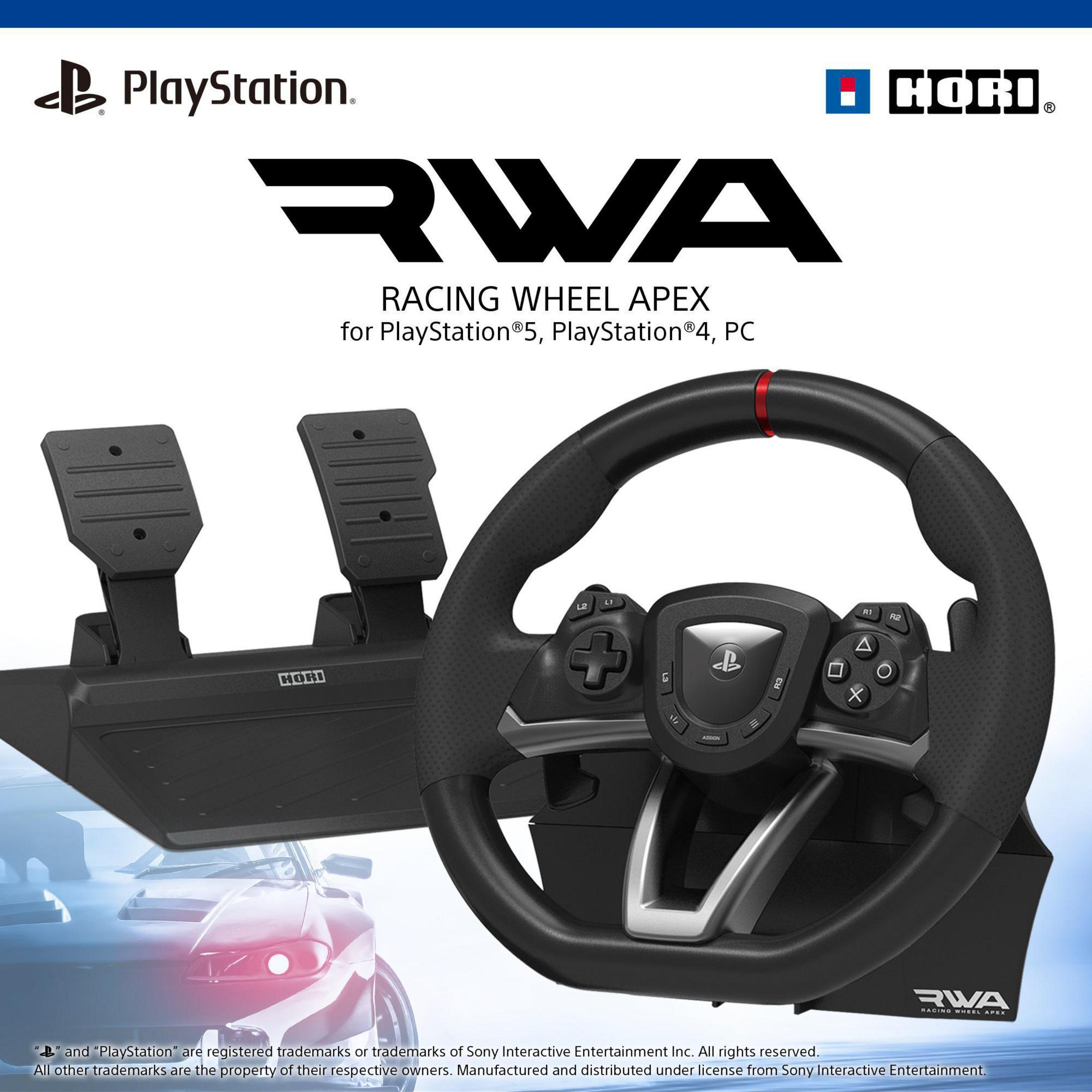 HORI RACING WHEEL APEX (PS5/PS4/PC) Steering wheel + Pedals Zwart