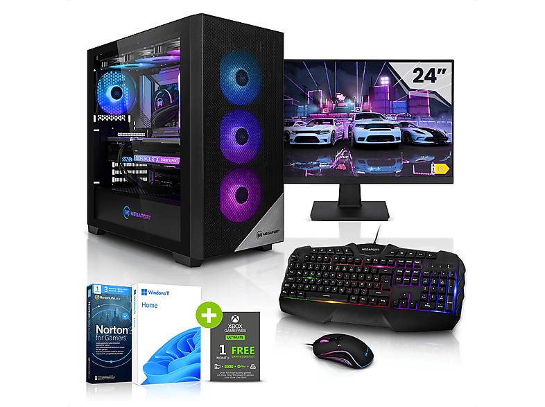 Megaport Gaming Komplett Set Pc Shiro Ii Intel Core I Gaming Pc Core I Prozessor Gb Ram