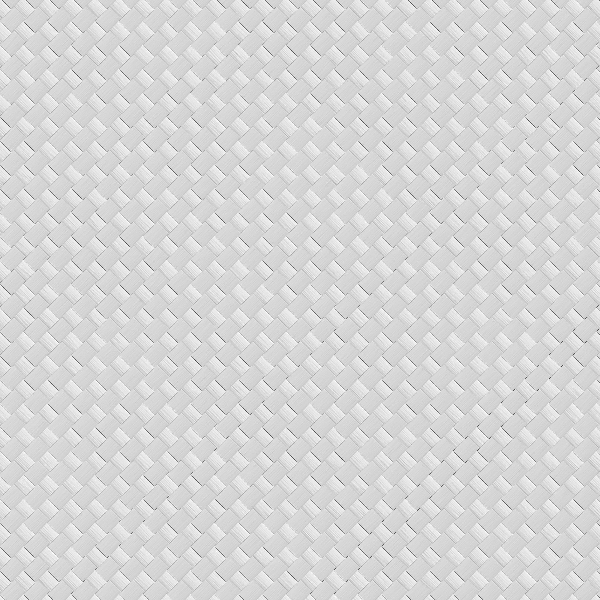Gewebter weißer Texturhintergrund. Diamantmuster. Nahtlos, wiederholend. Hellgraue Farbe.
