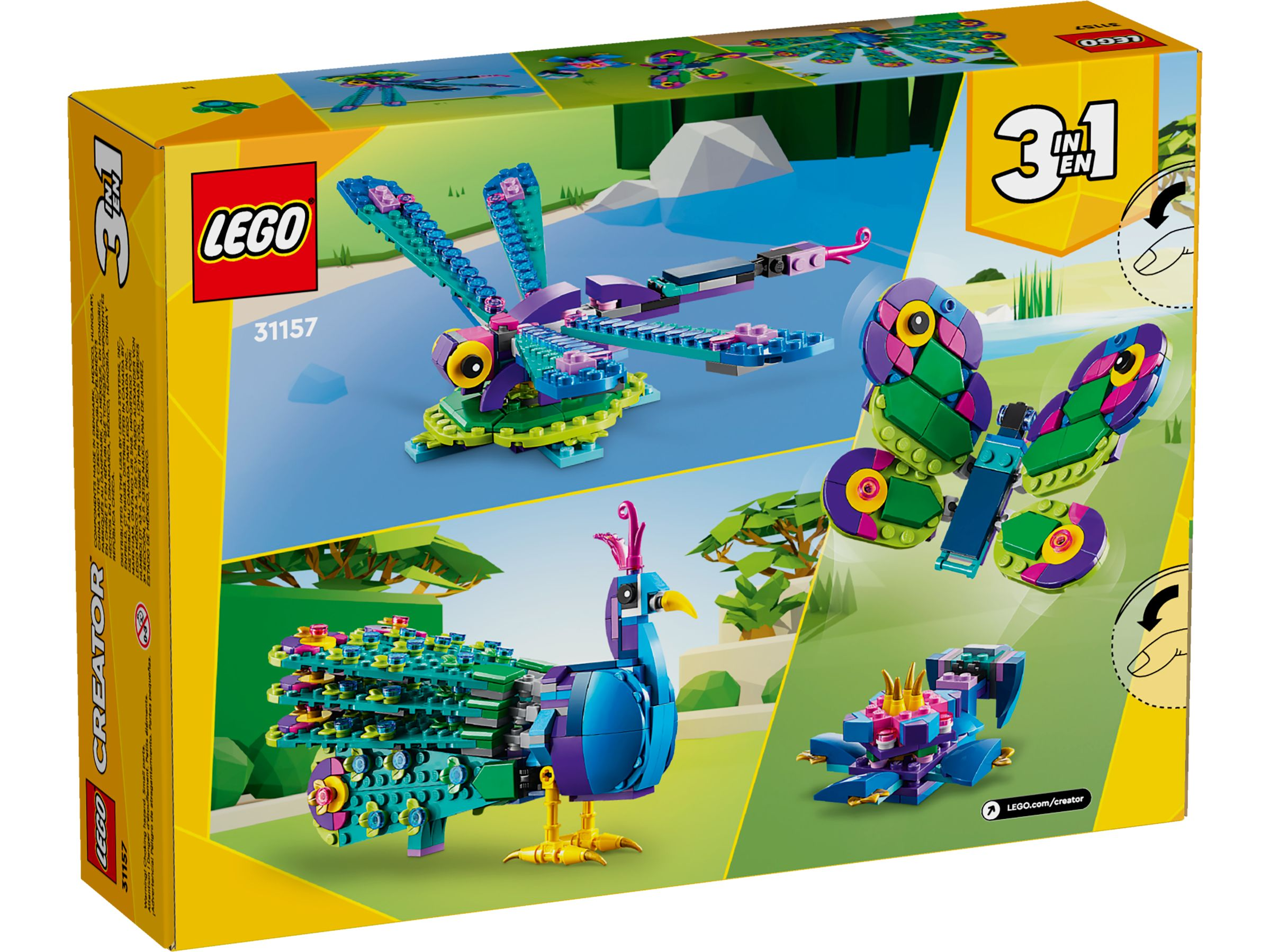 LEGO 31157 Exotischer Pfau Bausatz