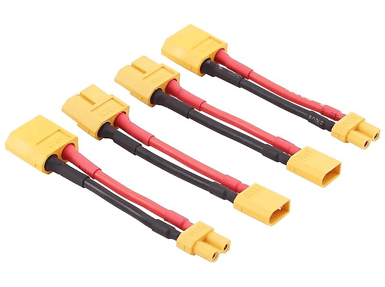 Câble Adaptateur XT60 Série 2 Lipo - Pour Doubler La Tension De Batteries RC - 2 Pièces Avec Connecteurs
