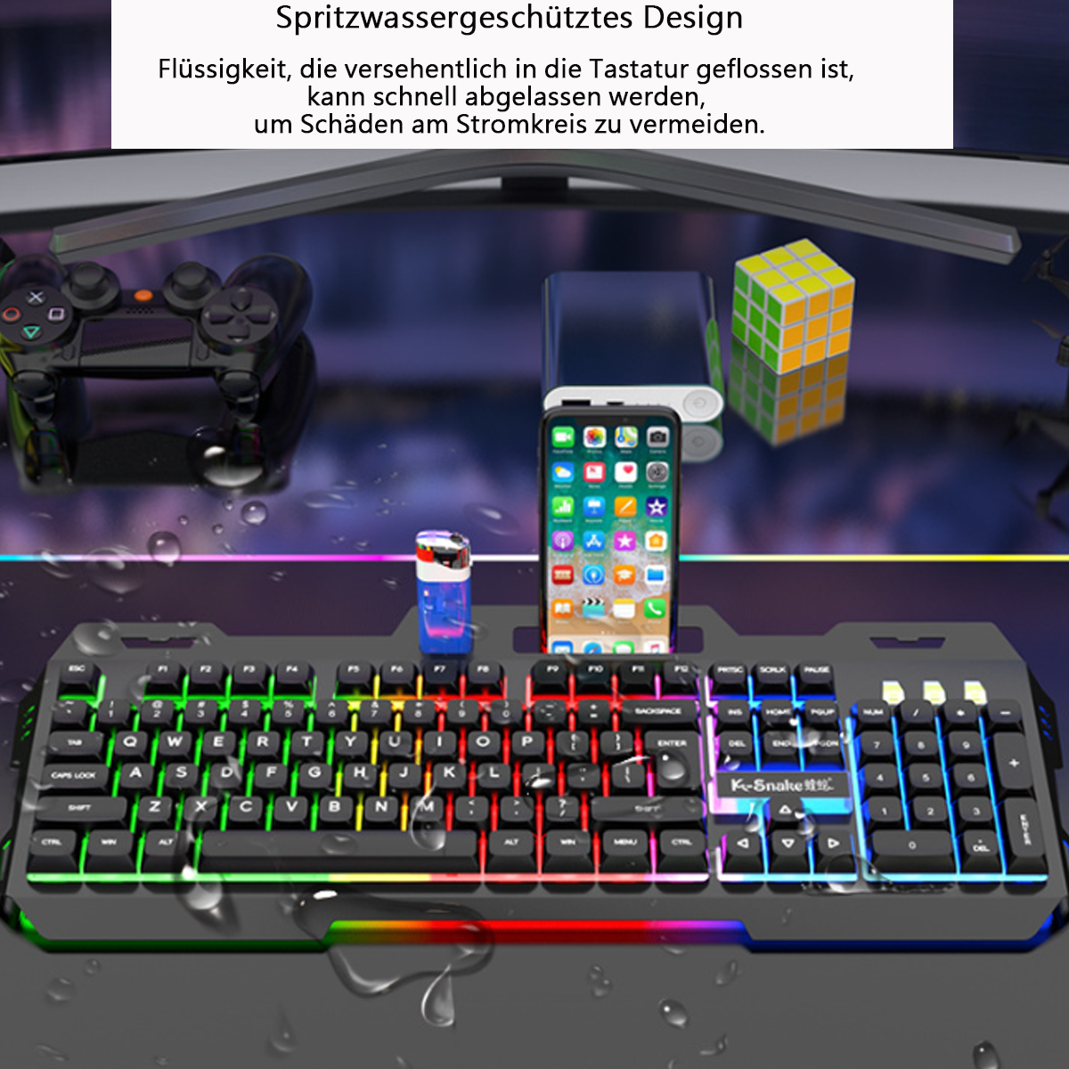 Widok z tyłu jasnoniebieskiego smartfona Samsung, z aparatem i logo.