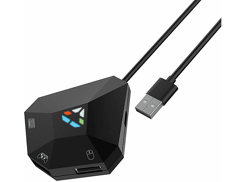 Adattatore Per Tastiera E Mouse Per Giochi Mobile, Mix Lite, Plug And Play, Con Porta Di Ricarica Rapida, Per Smartphone Android, Nero - 5