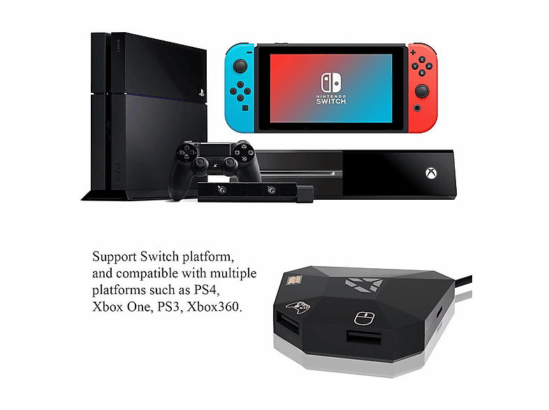 INF 19077-11 Muis & Toetsenbord Adapter Gaming Converter | MediaMarkt