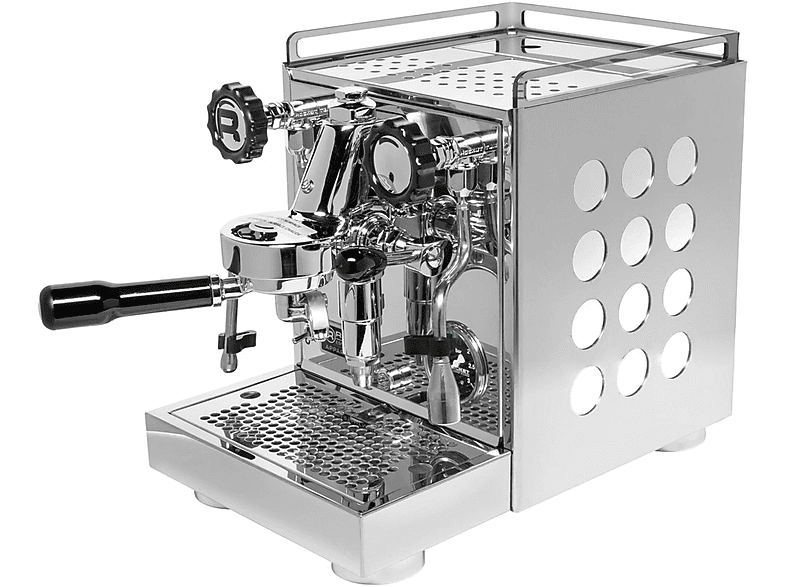 ROCKET Appartamento inox/white Siebträgermaschine silber / weiß ...