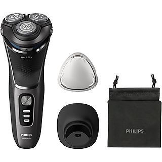 Afeitadora - PHILIPS 232008817, 60 min, Carga rápida, cuchillas PowerCut, tecnología SkinProtect, Negro