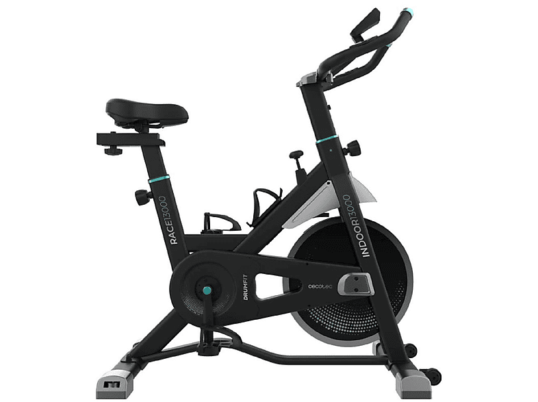 Cyclette Indoor Cecotec DrumFit 10000 Race - Volano 10kg, Display LCD, Cardiofrequenzimetro, Regolabile