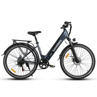 Bicicleta de ciudad  - RS-A01 PRO SAMEBIKE, 25 km/hkm/h, gris