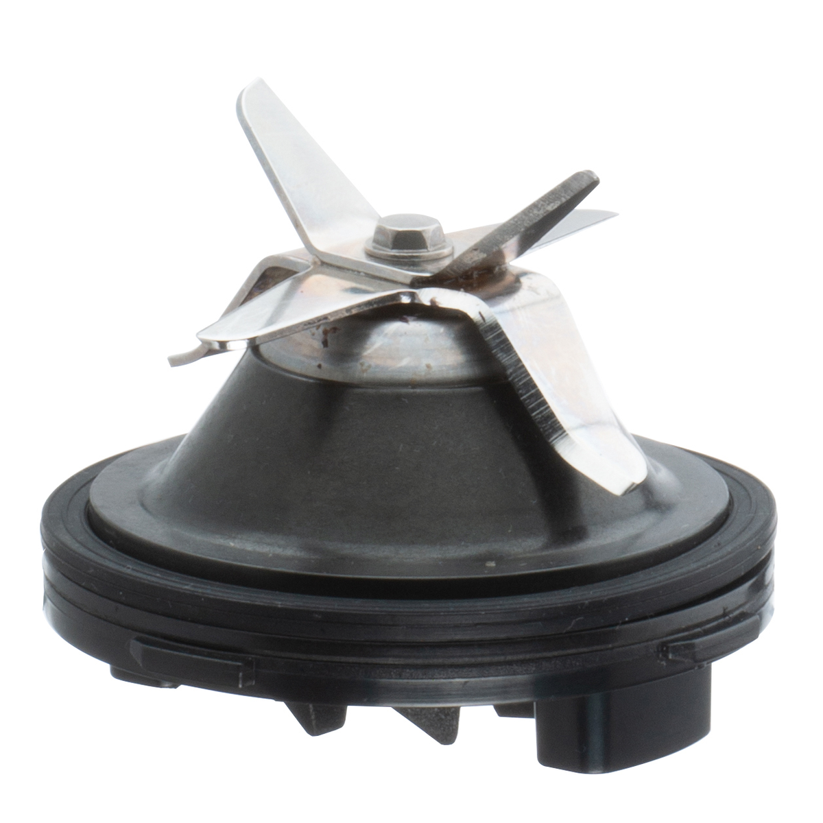 Mixer-Klingenbaugruppe mit schwarzer Basis und Metallklinge.
