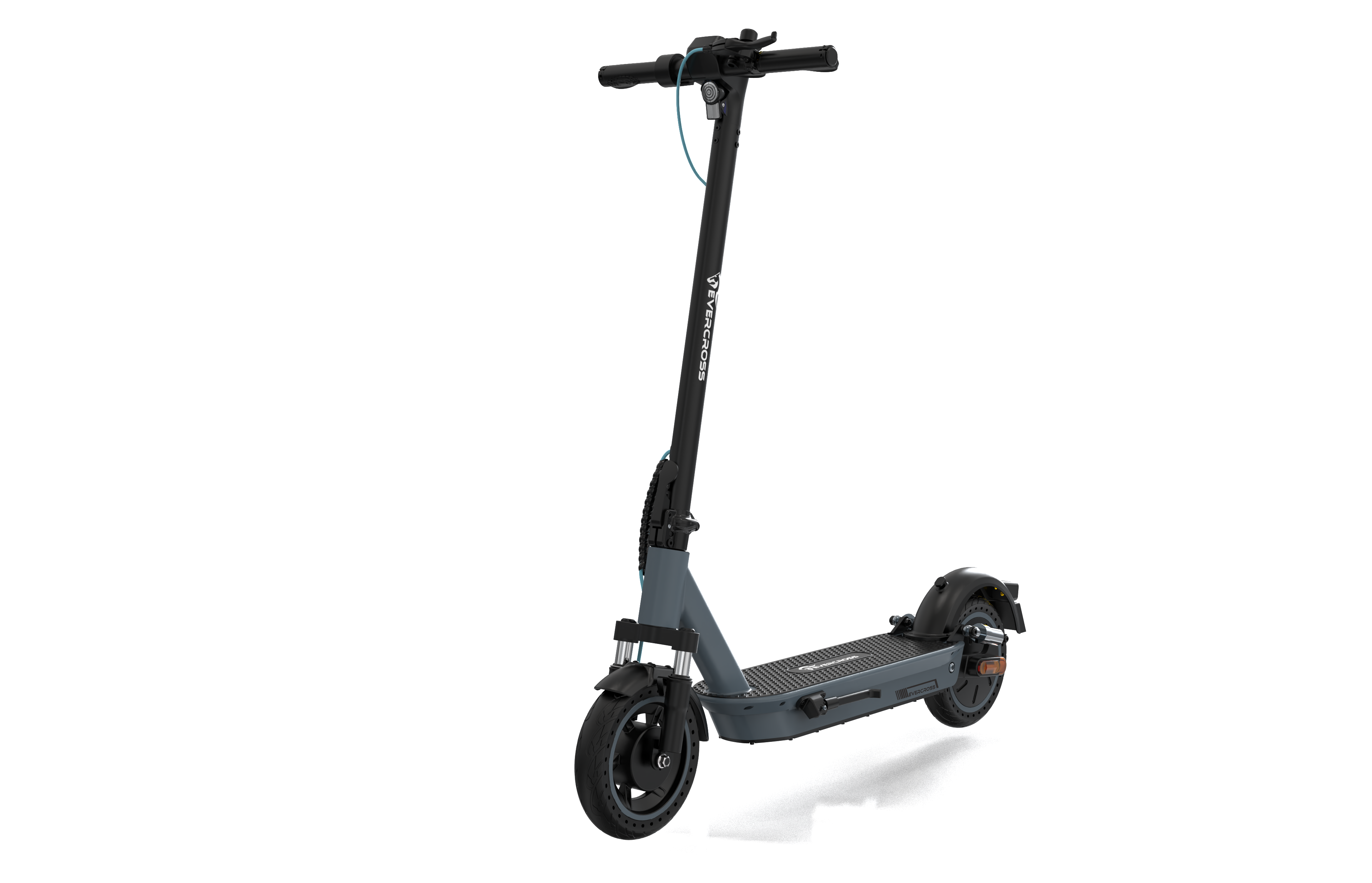 Hulajnoga elektryczna w studio, z czarno-szarą kolorystyką.