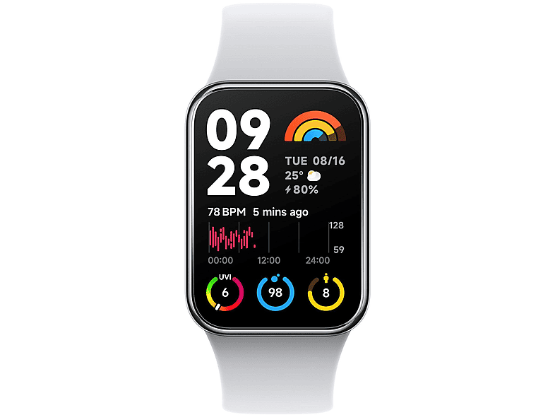 XIAOMI SMART BAND 8 PRO LIGHT GREY, Smartwatch, Light Grey