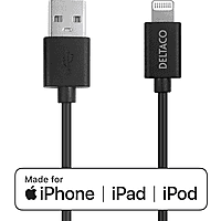 DELTACO IPLH-412 USB-kabel 2 cm Zwart