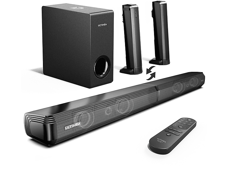 Barra de sonido con subwoofer - ULTIMEA Apollo S50- 200W 4.1ch Barra de Sonido con Subwoofer