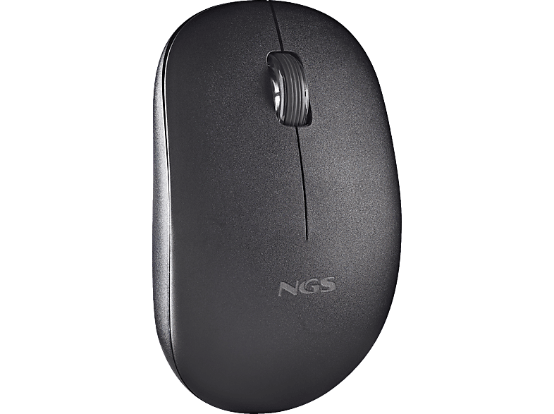 Mouse Wireless Class And Fashion In ABS Brillante – Design Ergonomic Curve, Nero, Ideale Per Ufficio E Casa