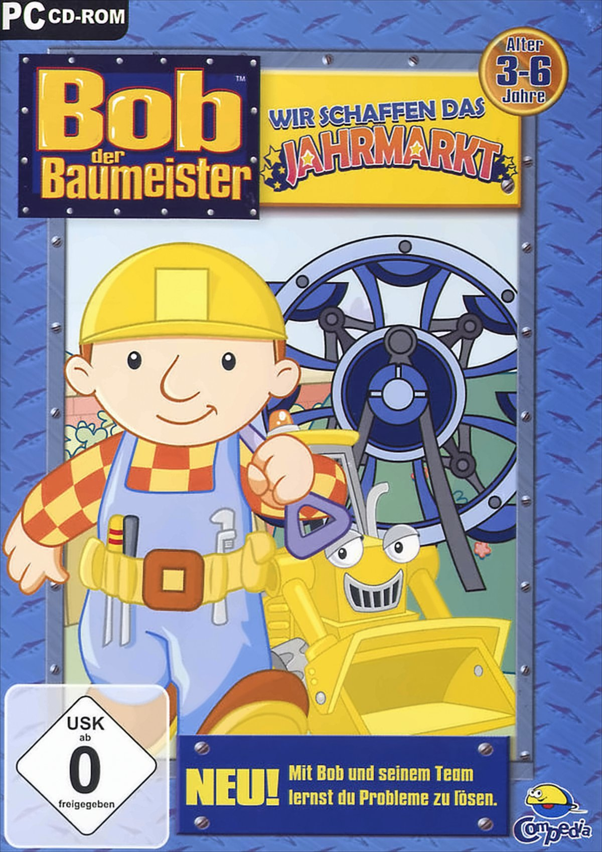 Bob der Baumeister PC-Spielbox mit Cartoonbild.