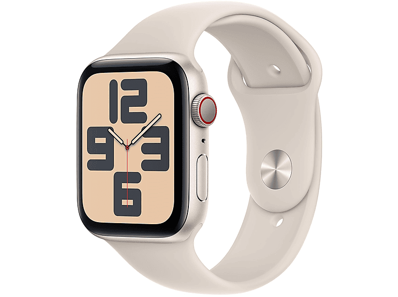 APPLE SE 44 CEL STAR (STAR+SPORT BAND+L) Smartwatch Aluminium Fluorelastomer, 150-200 mm, Polarstern