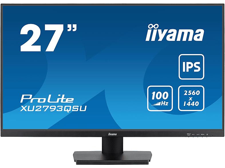 IIYAMA XU2793QSU 27 Zoll WQHD Monitor (1 ms Reaktionszeit , 100 Hz , 100 Hz nativ)