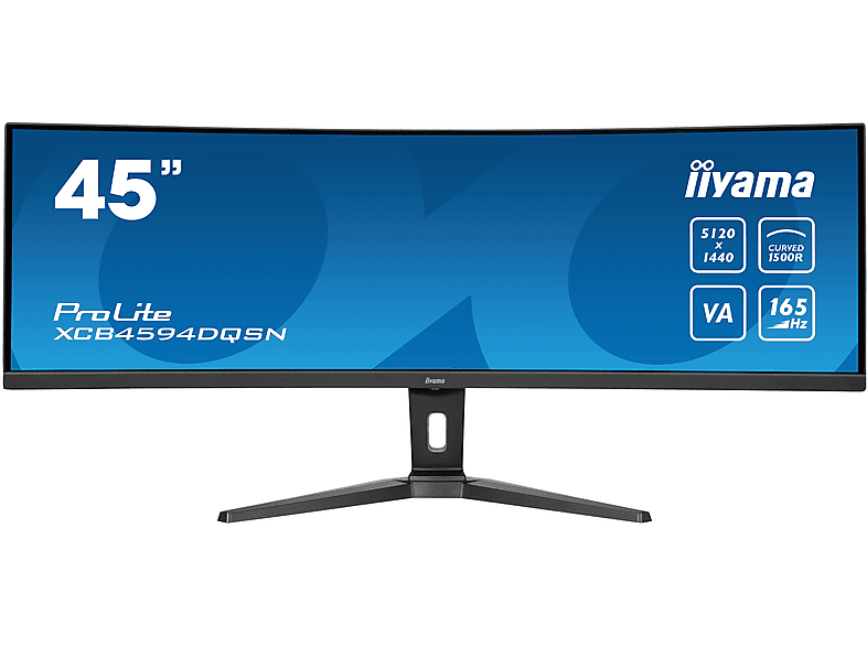 IIYAMA XCB4594DQSN-B1 45 Zoll DQHD Business Monitor (0,8 ms Reaktionszeit , 165 Hz , 60 Hz nativ)