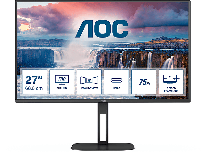 Monitor gaming - AOC 27V5CE/BK