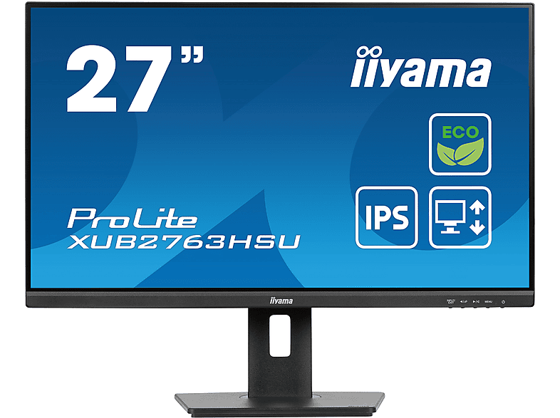 IIYAMA XUB2763HSU-B1 68.6CM (27") 27 Zoll Full-HD Business Monitor (3 ms Reaktionszeit , 100 Hz , 60 Hz nativ)