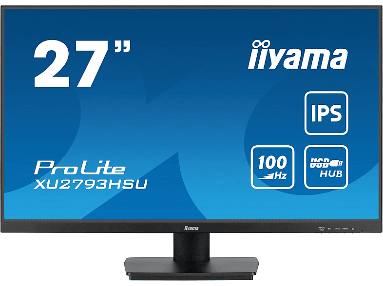 IIYAMA XU2793HSU 27 Zoll Full-HD Monitor (1 ms Reaktionszeit , 100 Hz , 60 Hz nativ)