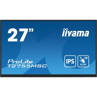 IIYAMA T2755MSC-B1 - 27 inch - 1920 x 1080 Pixel (Full HD) - IPS (In-Plane Switching)