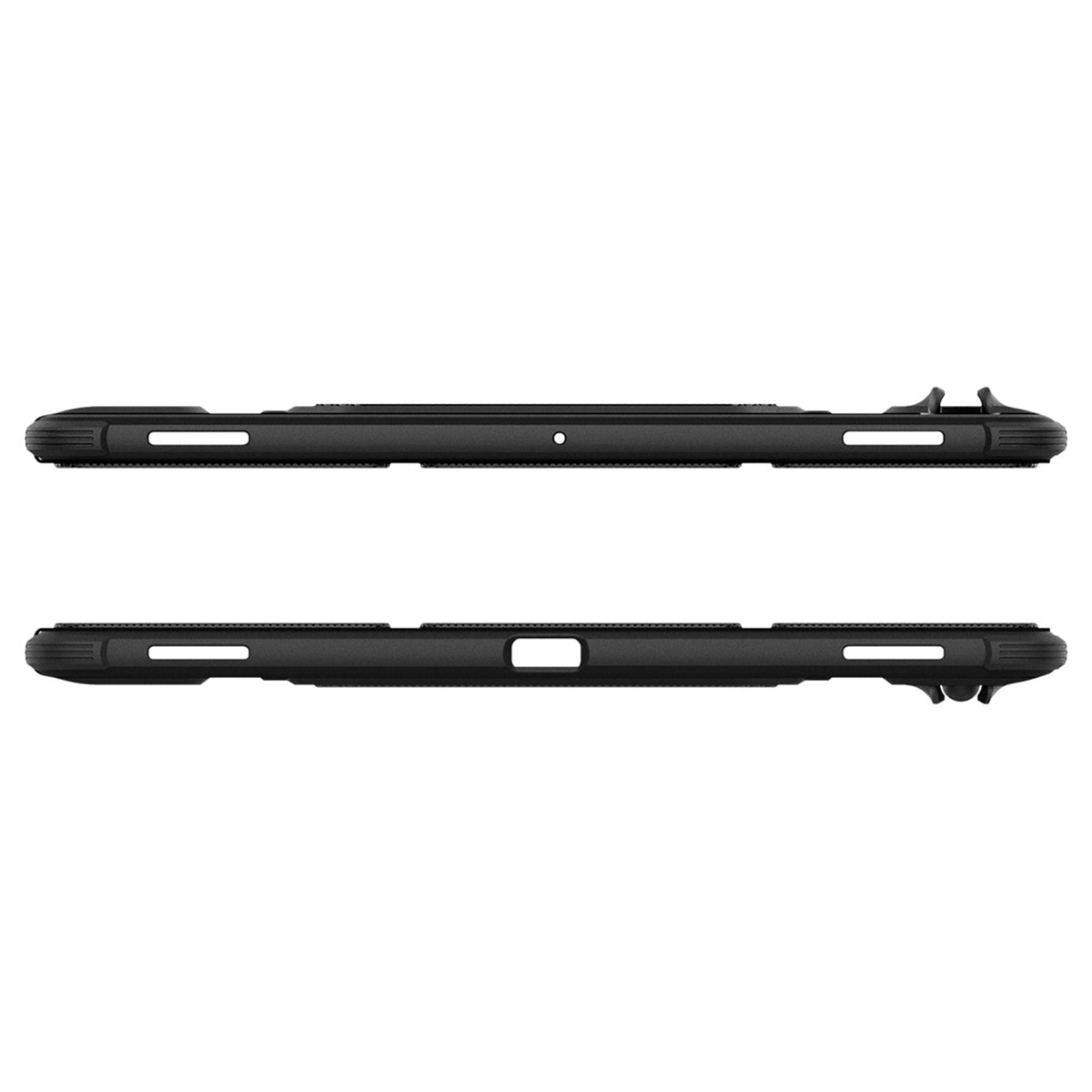 SPIGEN Rugged Armor Pro Bookcase voor de Samsung Galaxy Tab S9 Ultra - Zwart Tablet case 14.6 in Black