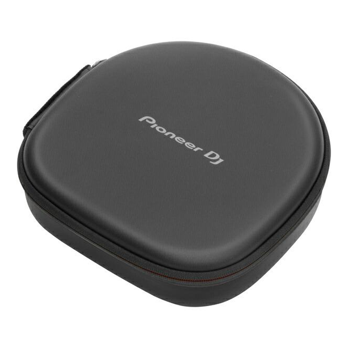 Un étui noir pour casque Pioneer DJ avec une fermeture éclair.