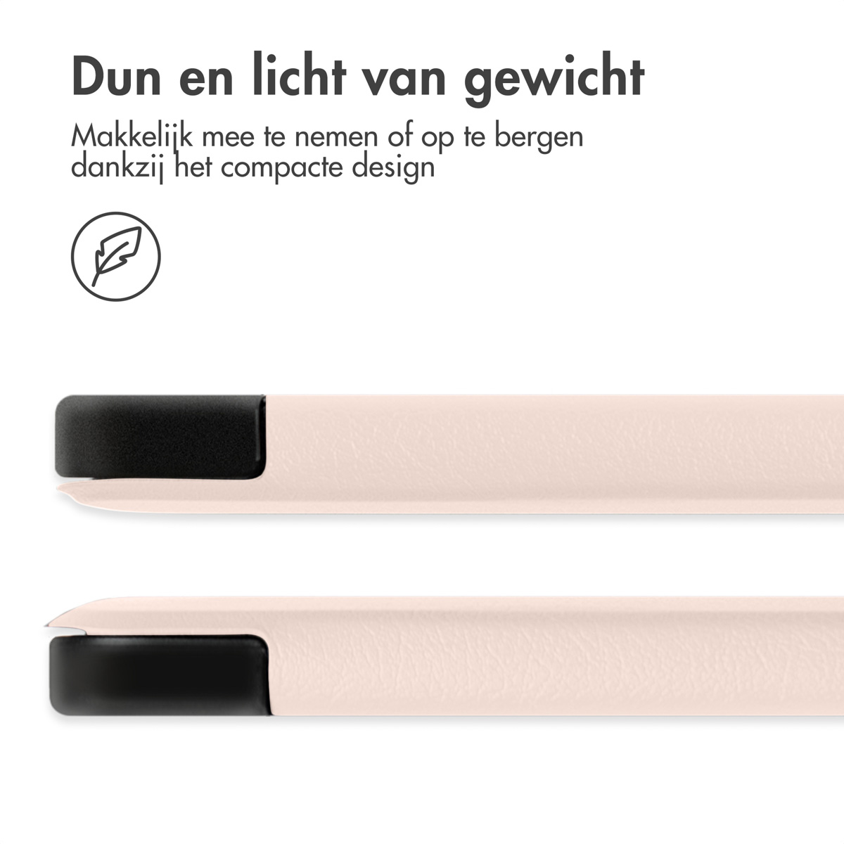 Twee slanke, lichtgekleurde objecten met zwarte uiteinden worden getoond.