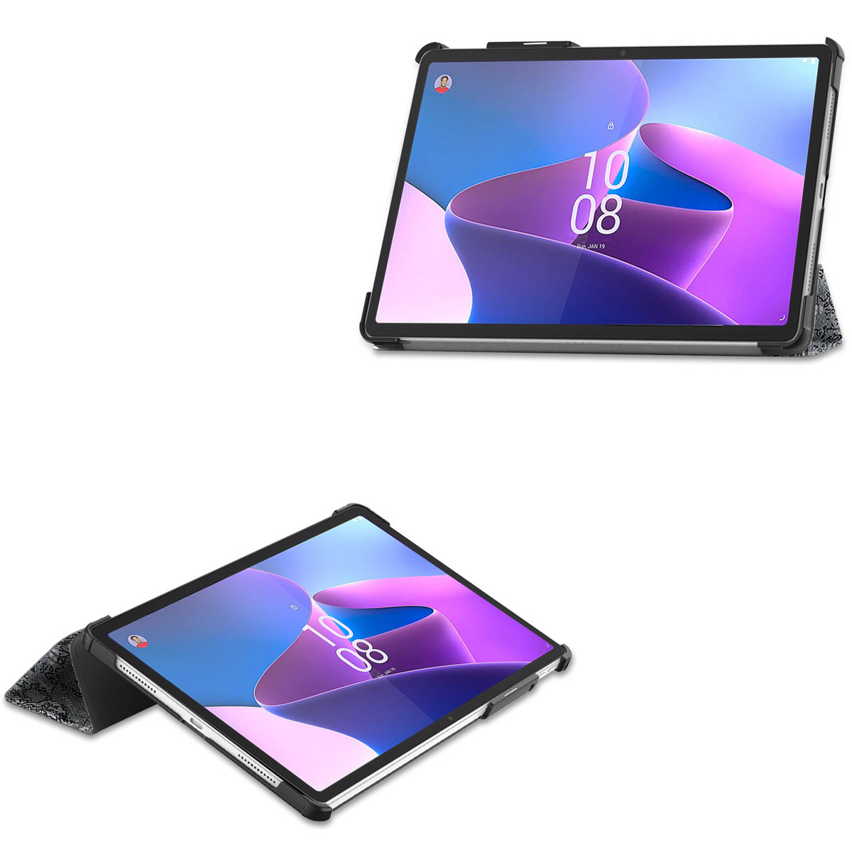 IMOSHION Design Trifold Bookcase - Tablet Case 11.2 in Multicolor