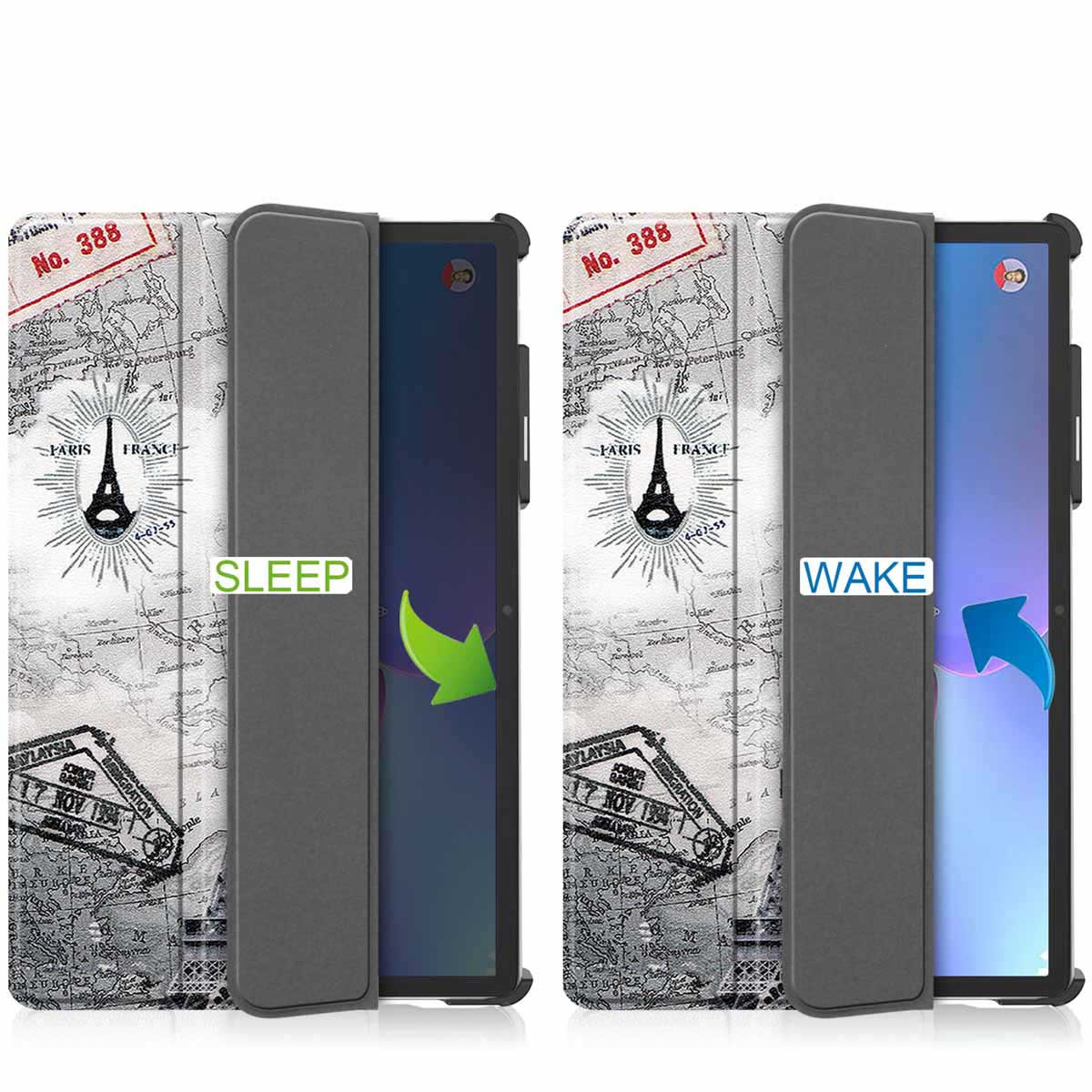 IMOSHION Design Trifold Bookcase - Tablet Case 11.2 in Multicolor