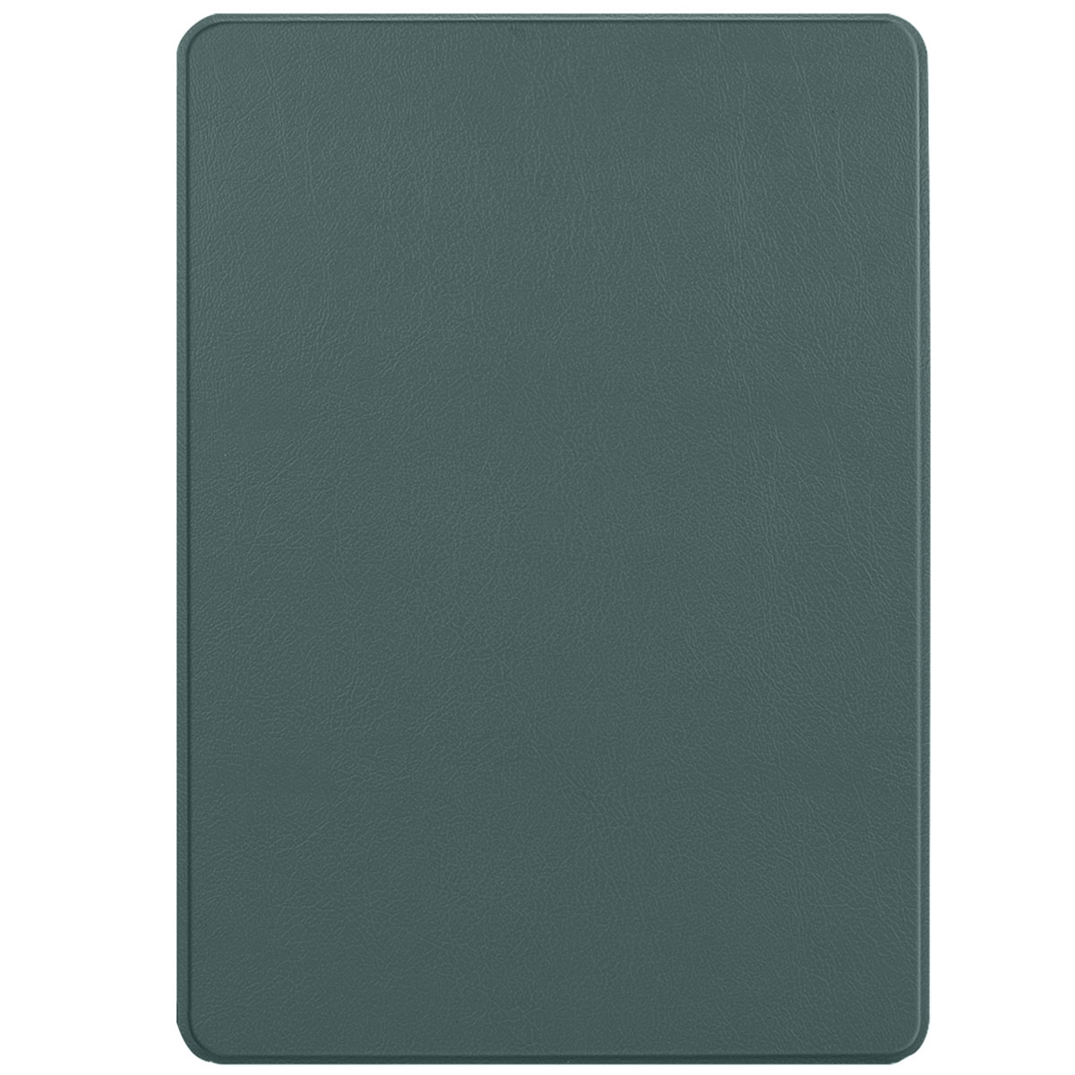 A solid, textured teal tablet case, rectangular in shape, featuring a simple, minimalist design.