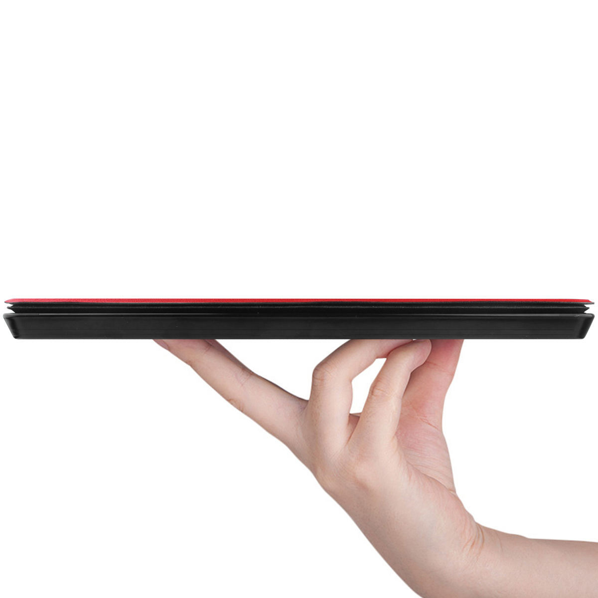 IMOSHION Trifold Bookcase suitable for Microsoft Surface Pro 11/Microsoft Surface Pro 9 / 10 Protective cover 13 in Red