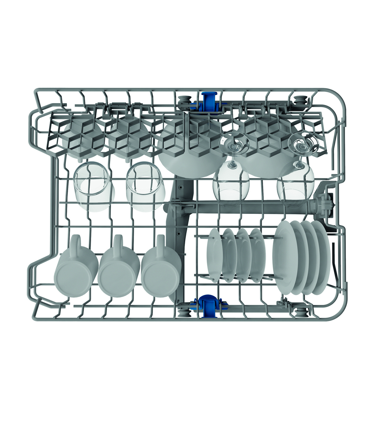Lavavajillas integrable 45 cm - INDESIT DI9E 2B10, 9 servicios, 5 programas, 44,8 cm, Blanco