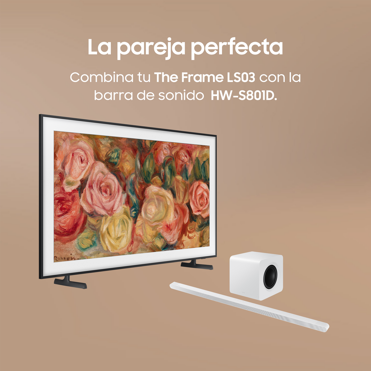 Dwa zrzuty ekranu z wyświetlacza telewizora, prezentujące funkcje i design Smart TV.