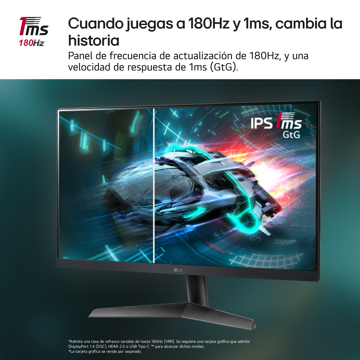 LG 24GS60F - 24 in - 1920 x 1080 pixels (Full-HD) - IPS (In-Plane Switching)