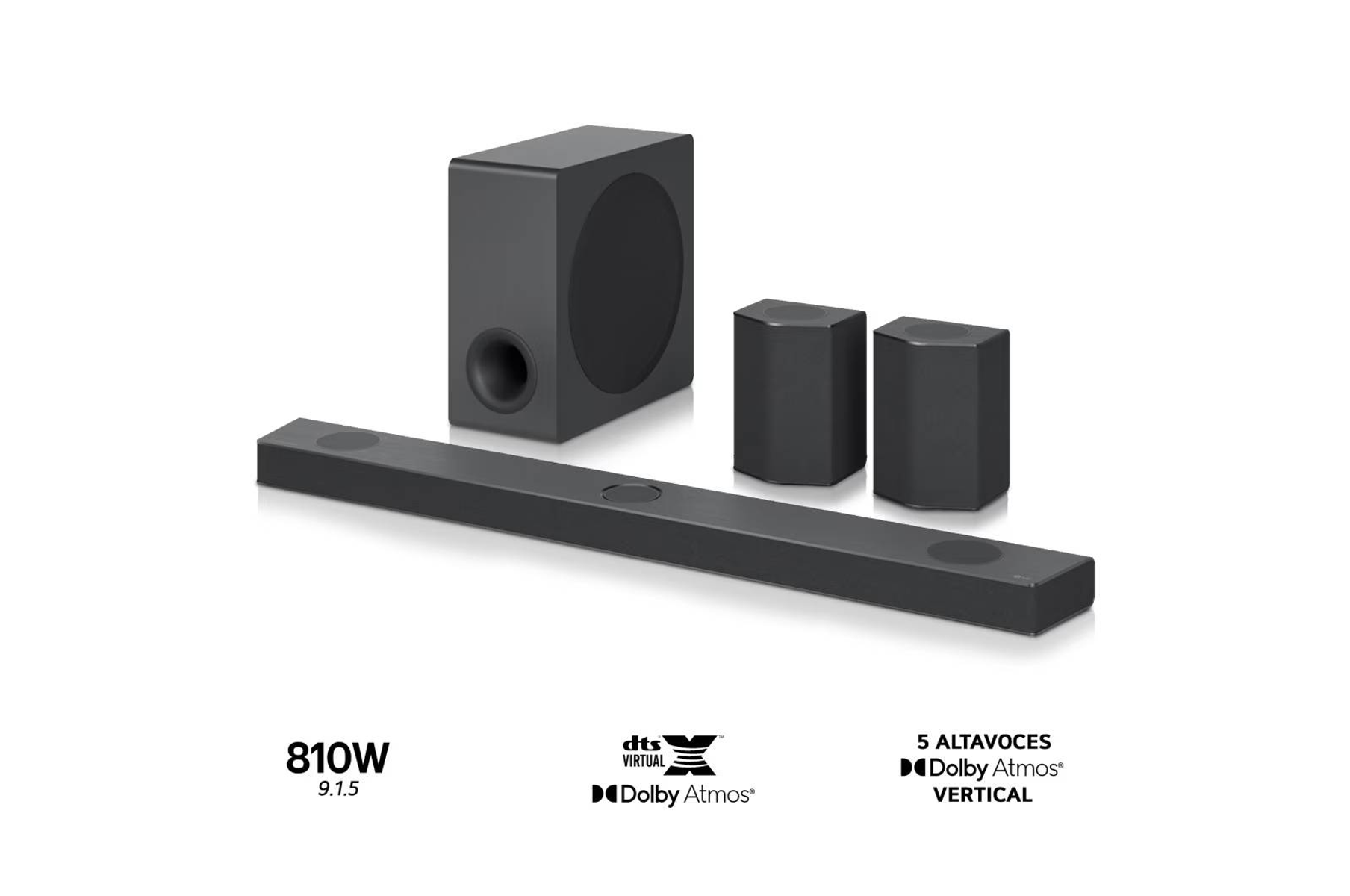 LG S95TR.DEUSLLK, Soundbar-Lautsprecher, Schwarz