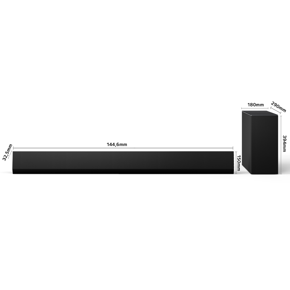 LG SG10TY Barre de son Noir
