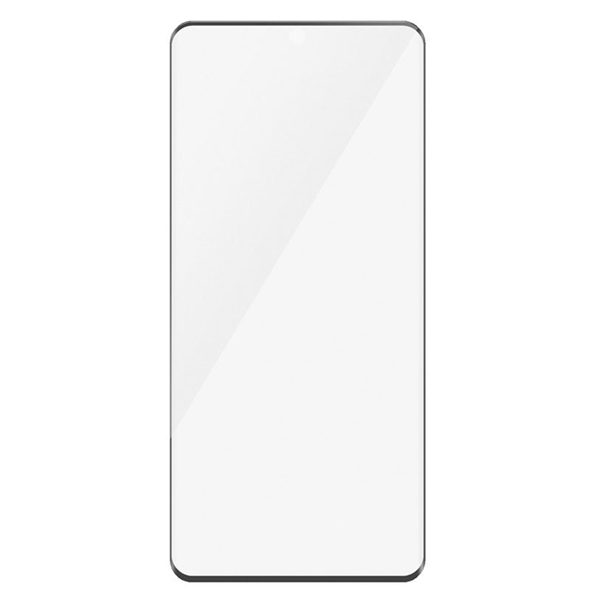 Uno schermo del telefono con una protezione per lo schermo applicata, che mostra un display chiaro e senza ostruzioni.