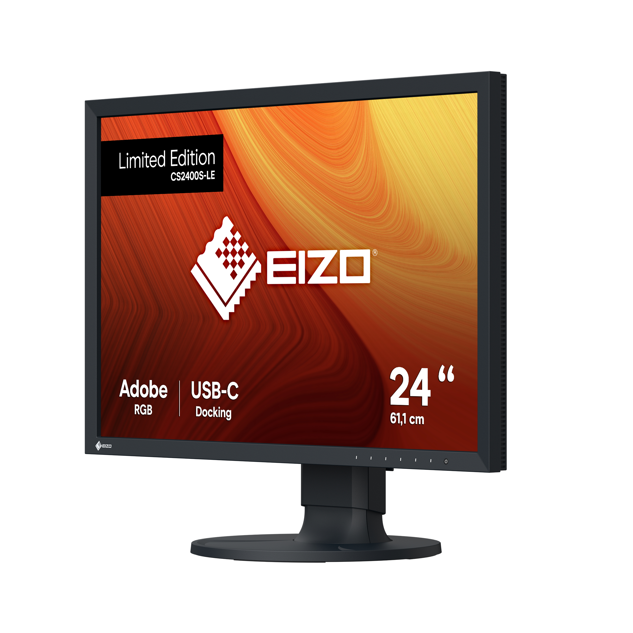 EIZO 24" monitor. Black frame. Color display. Limited Edition label.