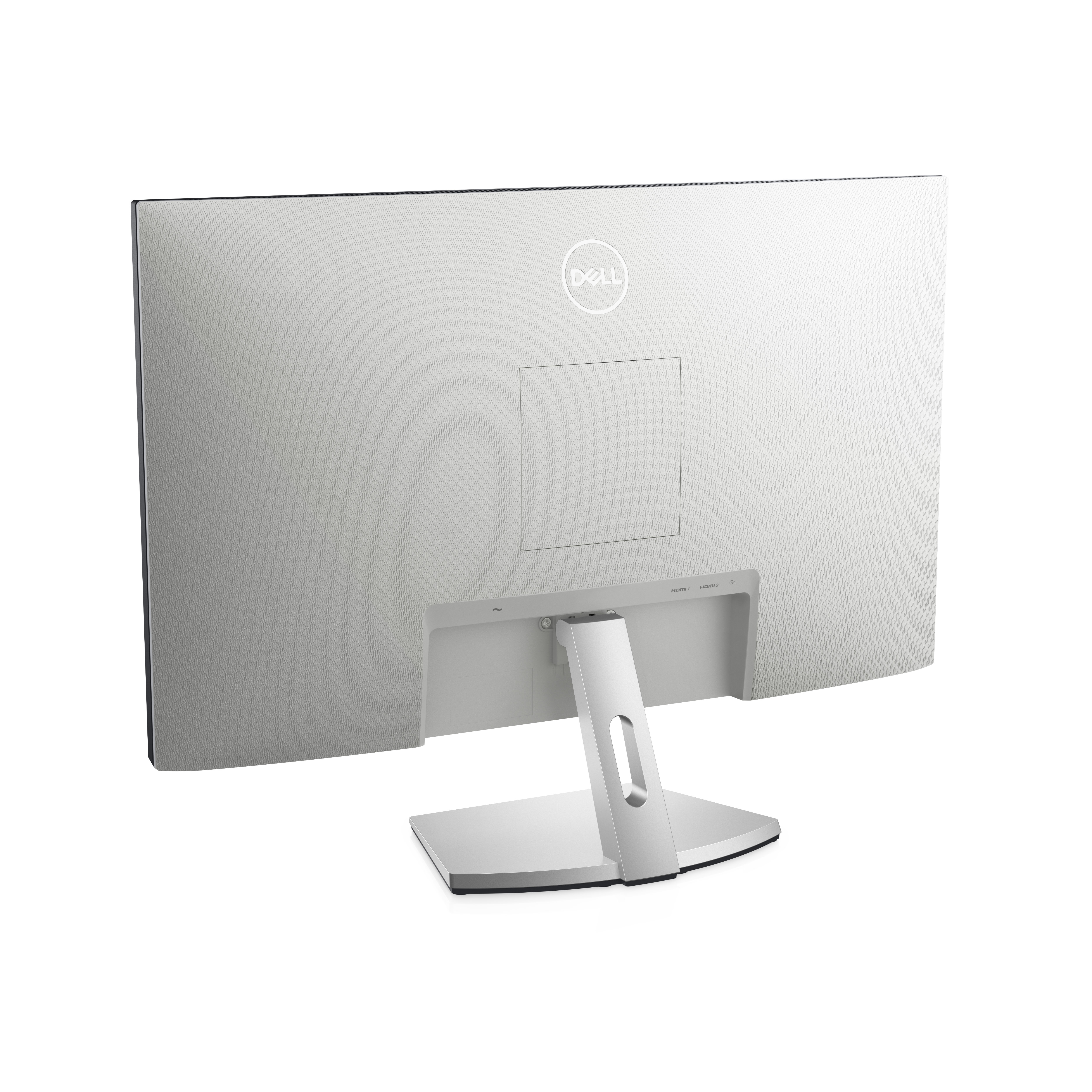 Parte trasera de un monitor con dos puertos USB y soporte.