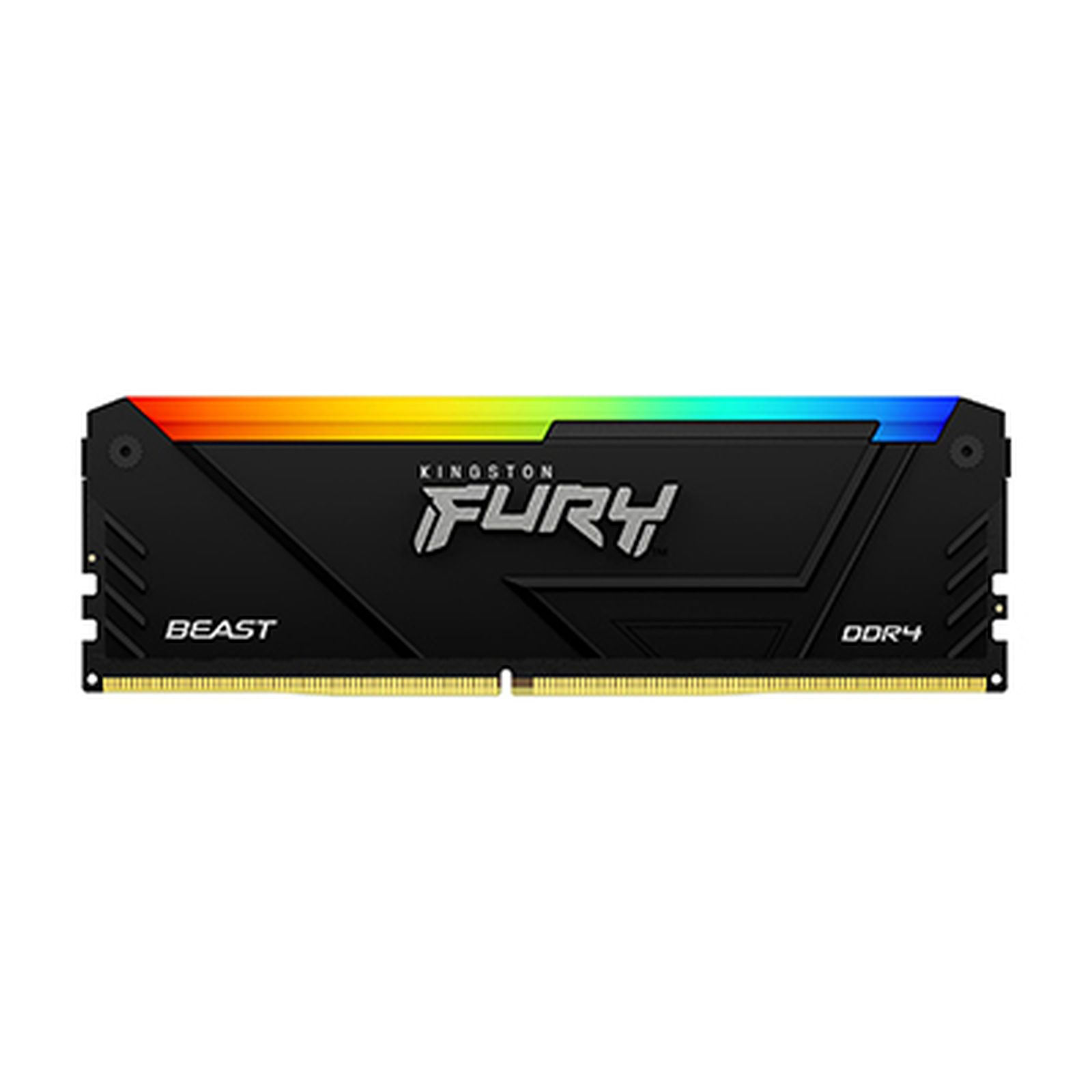 Kość RAM FURY, model BEAST, DDR4, z podświetleniem RGB.