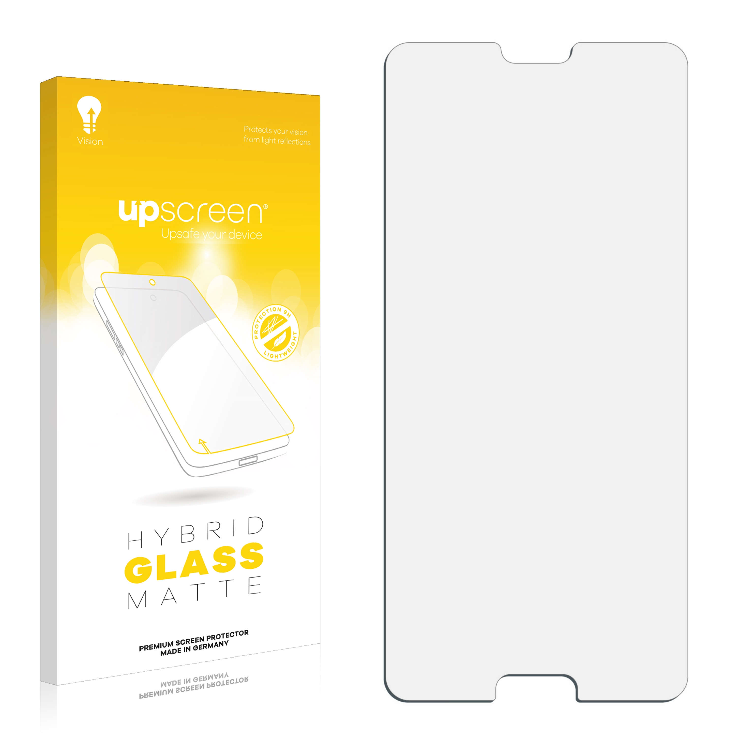 Displayschutzverpackung und der Schutz selbst vor weißem Hintergrund.
