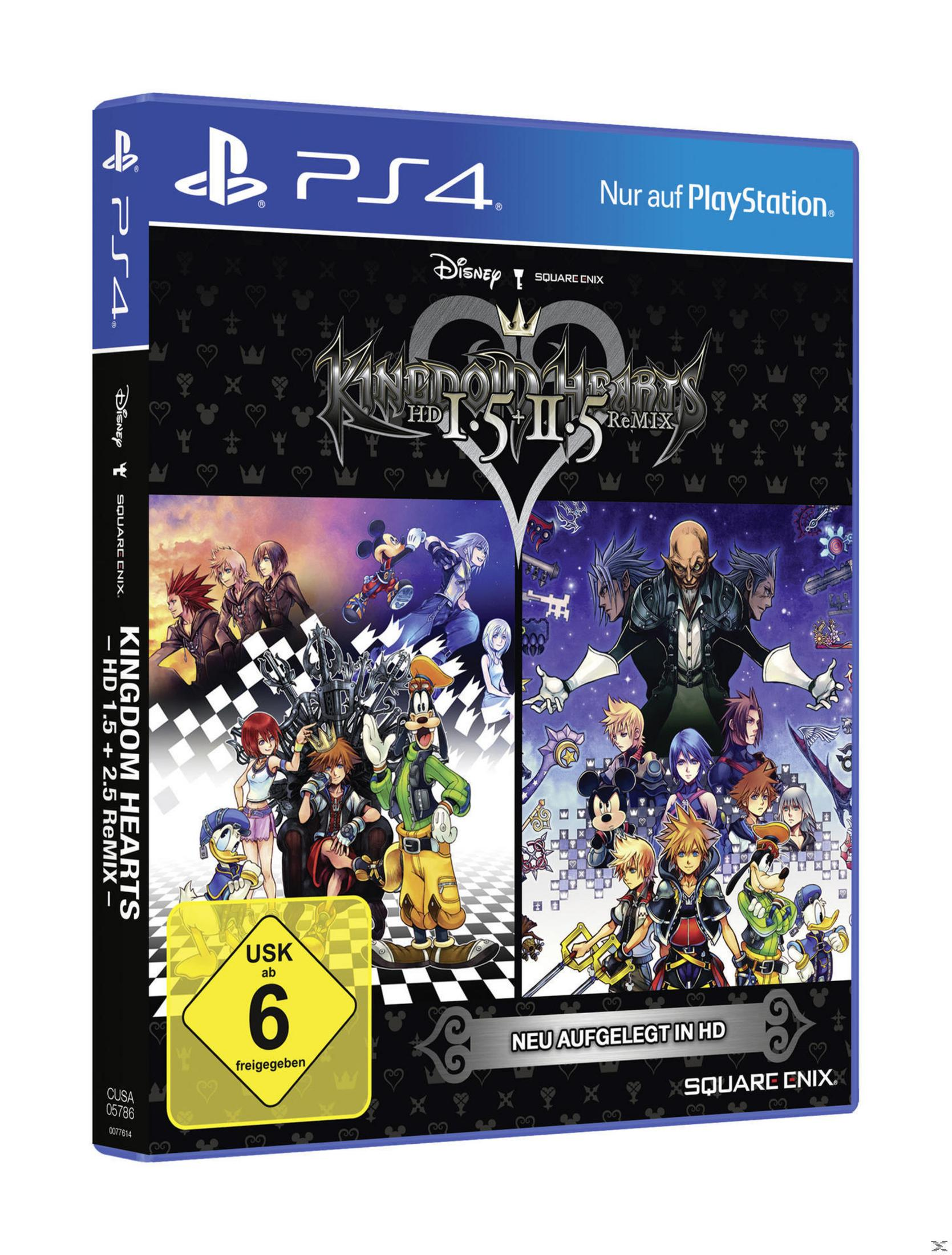 Das Cover eines PS4-Spiels mit Charakteren aus Kingdom Hearts.