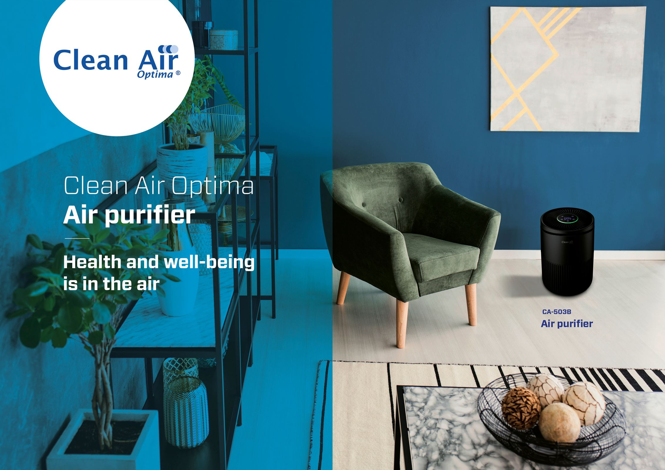 Clean Air Optima® CA-501 - HEPA UV Desktop/Auto Ionisator Luchtreiniger Met Aromatherapie Luchtreiniger Voor Mobiel Gebruik 8718546313264