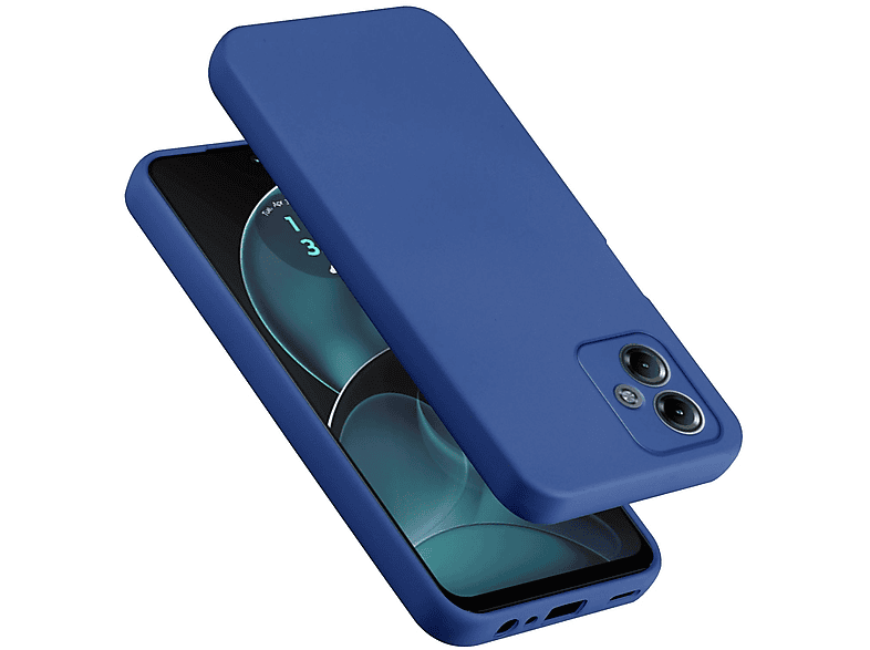 Custodia KETEEN Per Motorola Moto G14, Cover Sottile In TPU Opaco, Antiurto E Antigraffio, Texture Traslucida, Nero, Protezione Completa