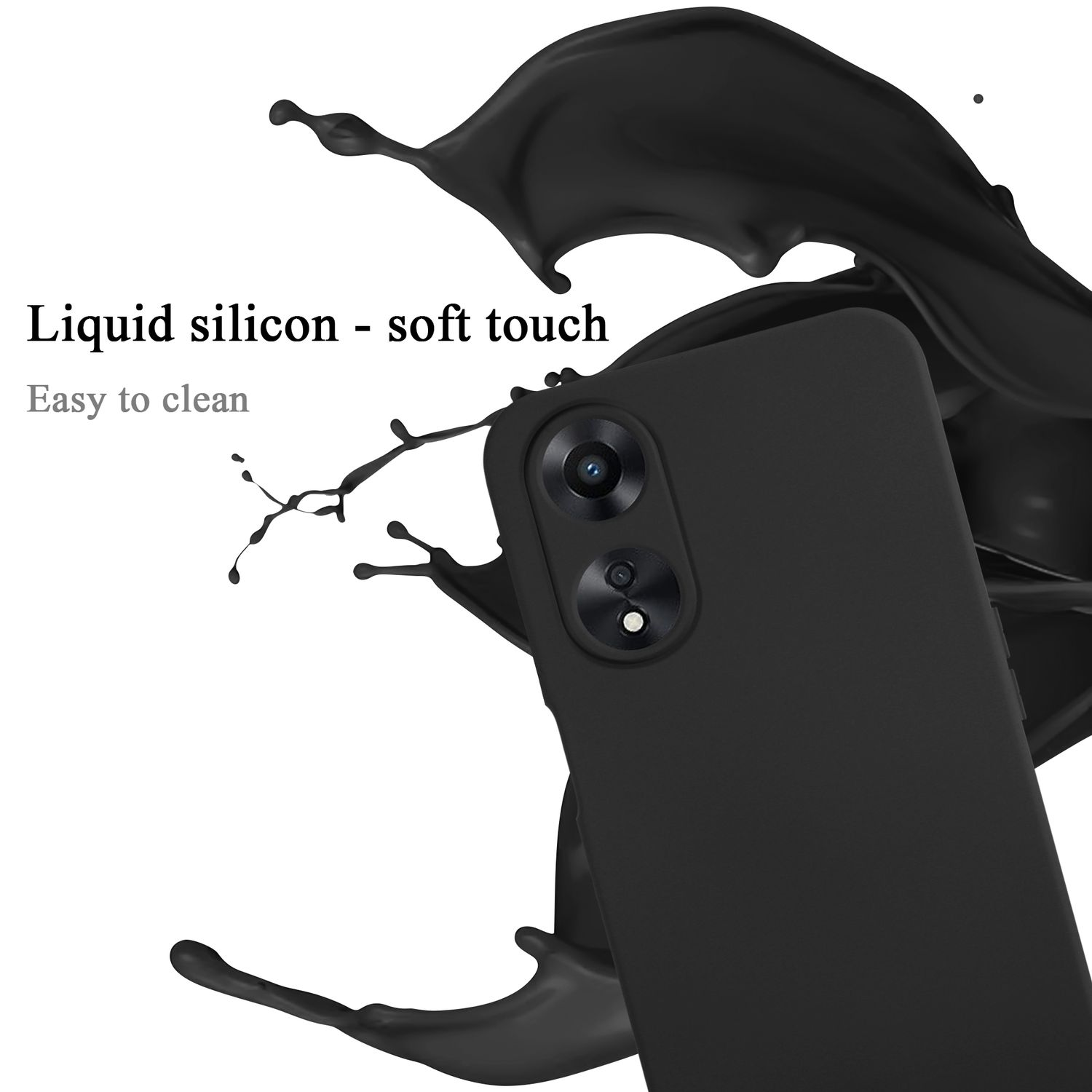 PEIYE Cover Per Oppo A78 5G – Custodia In Silicone TPU Trasparente Con Motivo In Rilievo – Serie A023 - 3