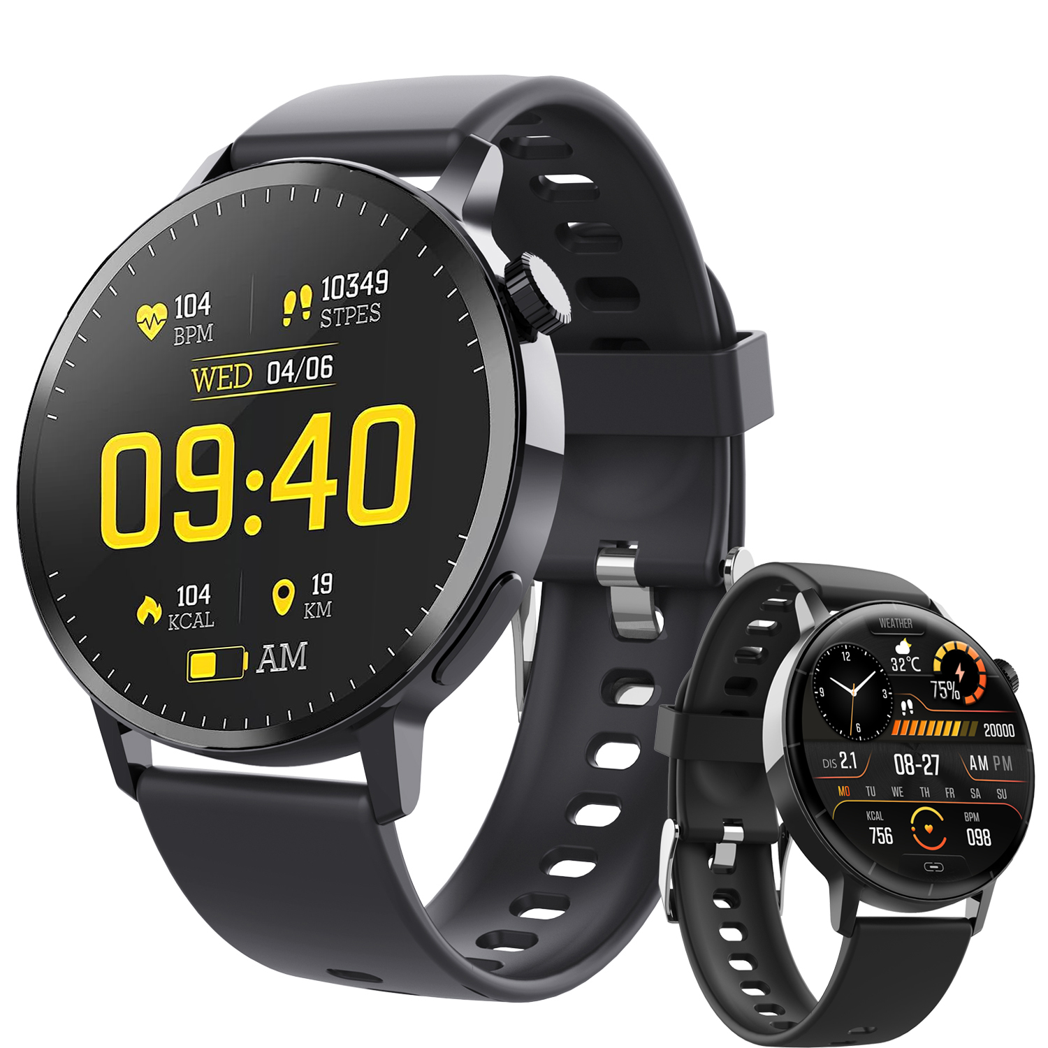 SROSS Smartwatch Damen Uhren Herren, 1,43